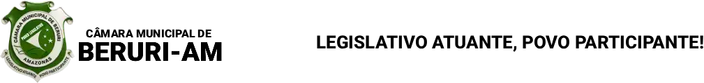 Câmara Municipal de Beruri | Gestão 2026-2027